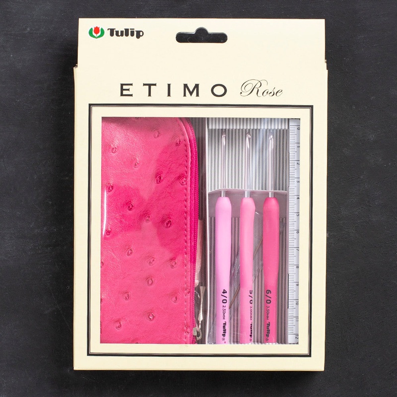 Tulip Etimo Rose Crochet Hook with Soft Cushion  Set – Ter-15e