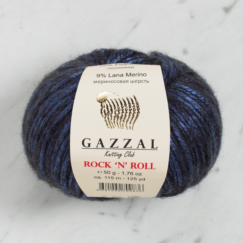 Gazzal Rock’N’Roll Yarn, Navy Blue- 13192