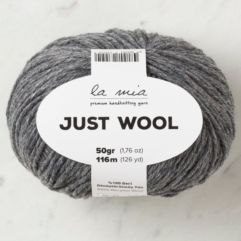 La Mia Just Wool Yarn, Dark Grey – LT003