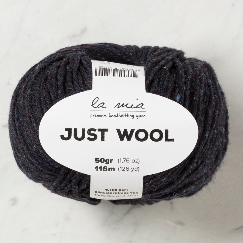 La Mia Just Wool Yarn, Dark Navy Blue – LT012