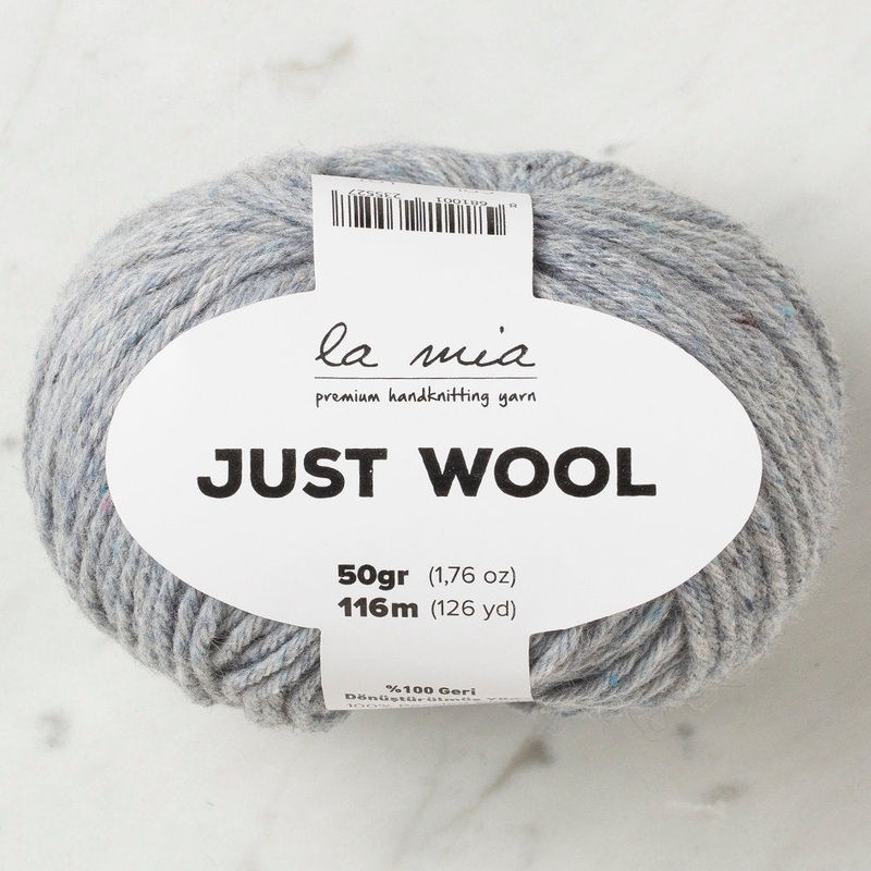 La Mia Just Wool Yarn, Light Grey – LT002