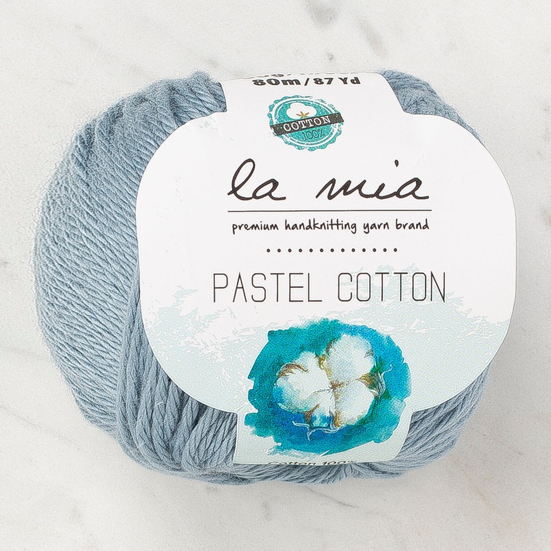 La Mia Pastel 100% Cotton Yarn, Blue – L178