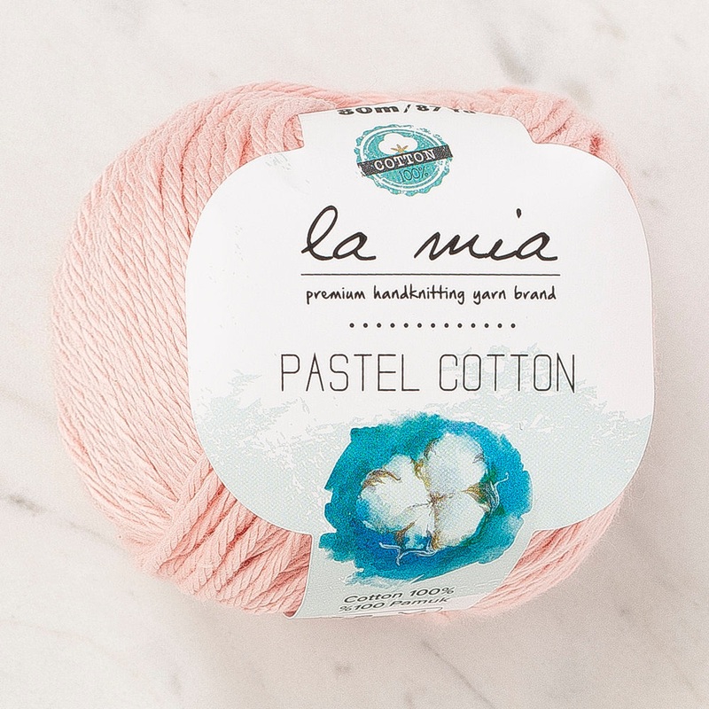 La Mia Pastel 100% Cotton Yarn, Blush Pink – L185