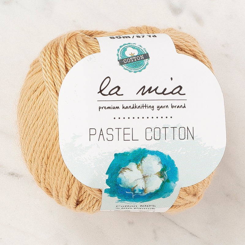 La Mia Pastel 100% Cotton Yarn, Dark Beige – L177