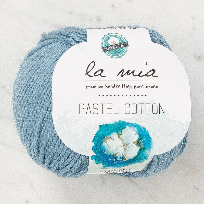 La Mia Pastel 100% Cotton Yarn, Indigo – L187