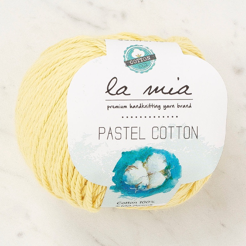 La Mia Pastel 100% Cotton Yarn, Yellow – L183