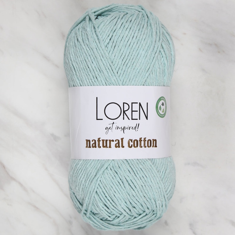 Loren Natural Cotton Yarn, Blue – R087