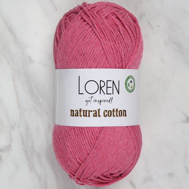 Loren Natural Cotton Yarn, Fuchsia  – R095