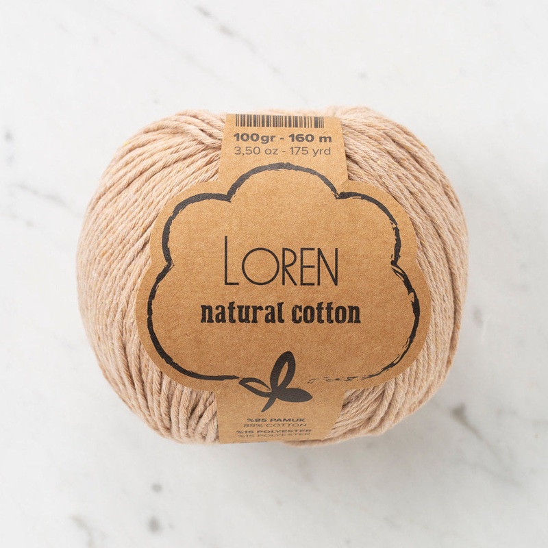 Loren Natural Cotton Yarn, Nude – R084