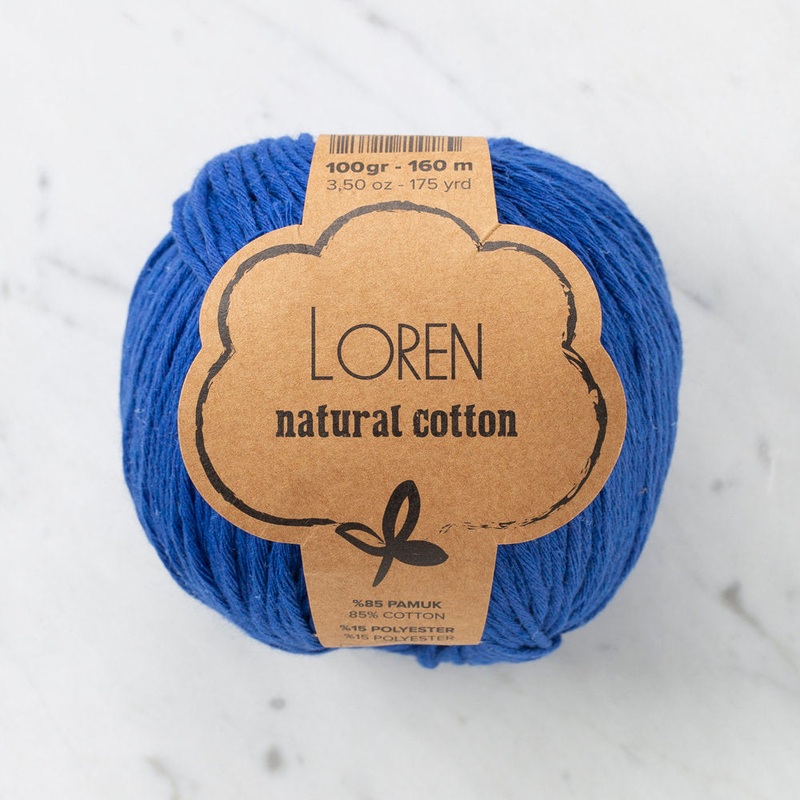 Loren Natural Cotton Yarn, Saxe Blue – R025
