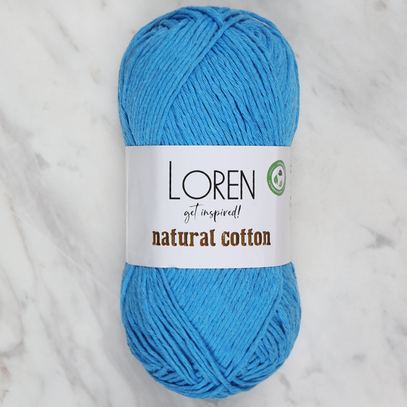 Loren Natural Cotton Yarn, Turquoise – R091