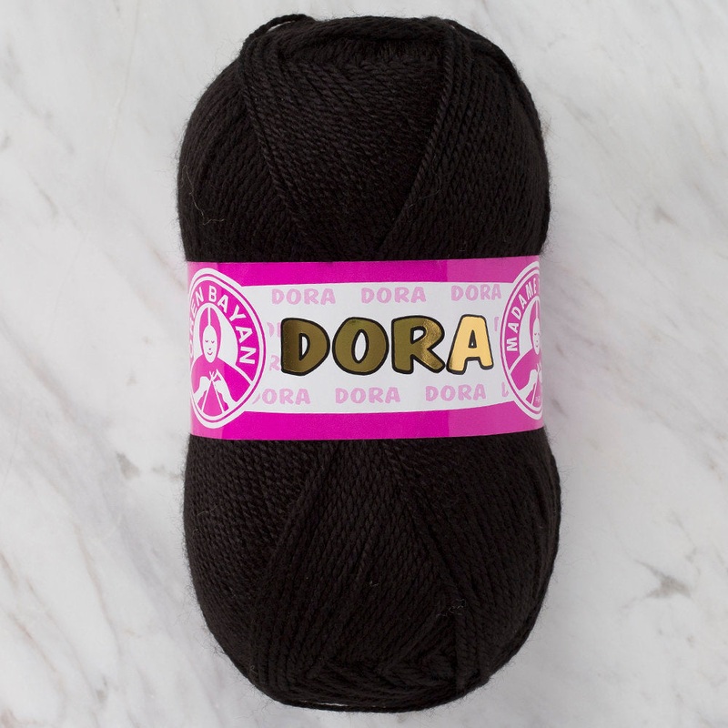 Madame Tricote Paris Dora Yarn, Black – 999