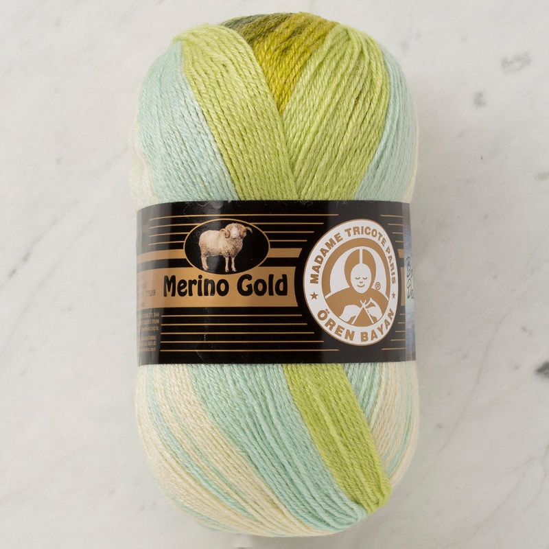 Madame Tricote Paris Merino Gold Batik Knitting Yarn, Variegated – 826