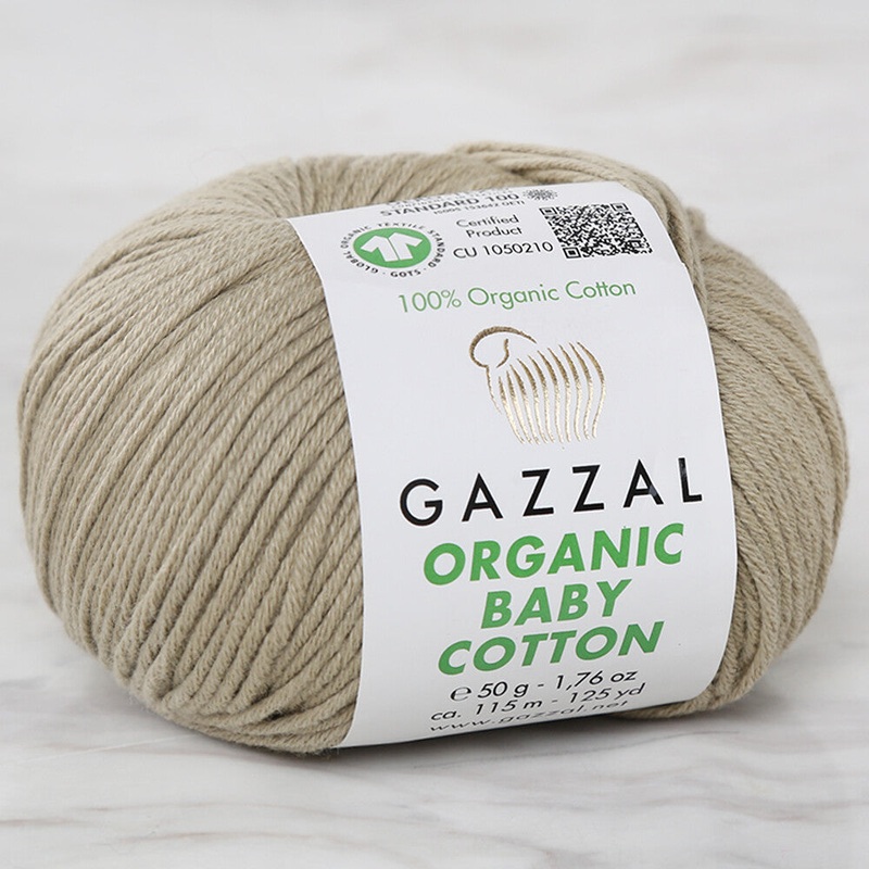 Gazzal Organic Baby Cotton Yarn, Reseda Green – 431