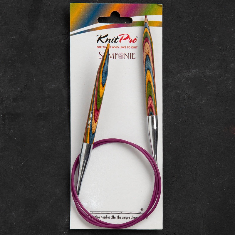 KnitPro Symfonie 9 mm 80 cm Wooden Circular Needles – 21345