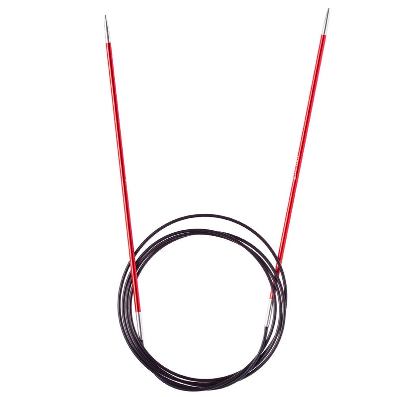 KnitPro Zing 2.5 Mm 120 Cm Metal Circular Needles, Garnet – 47183