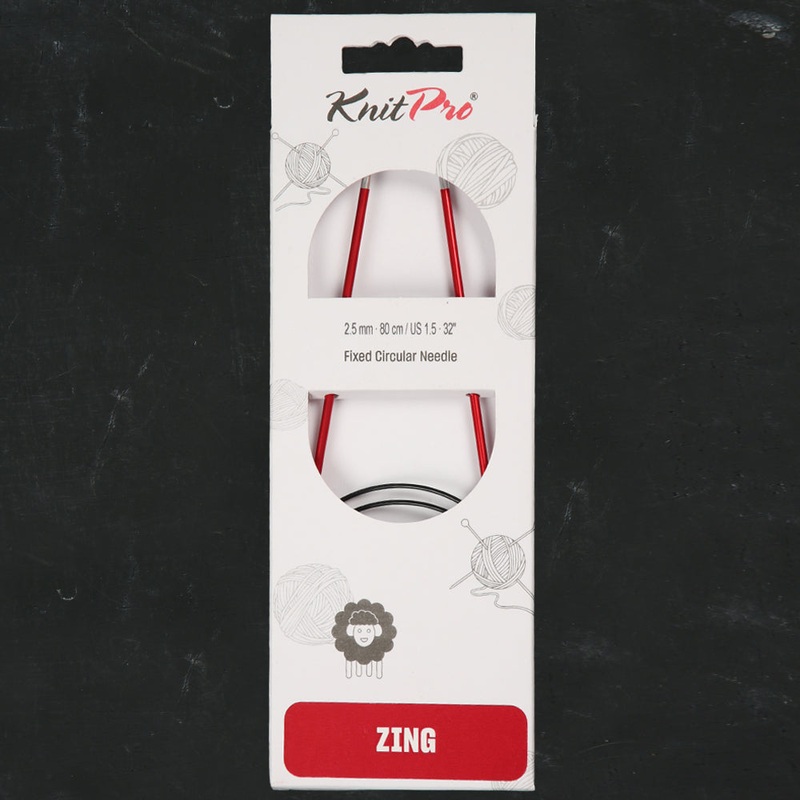 KnitPro Zing 2.5 Mm 80 Cm Metal Circular Needles, – 47123