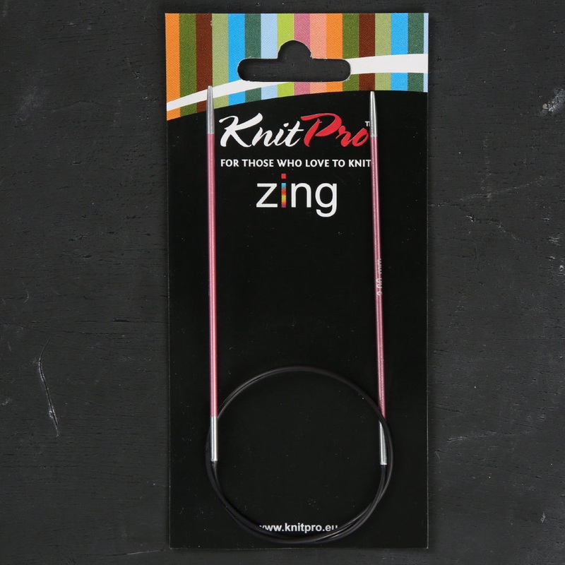 KnitPro Zing 2 Mm 40 Cm Metal Circular Needles, Coral – 47061