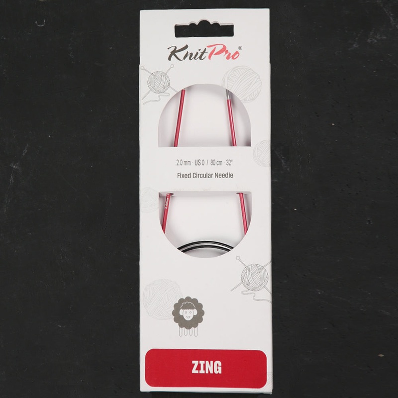 KnitPro Zing 2 Mm 80 Cm Metal Circular Needles, – 47121