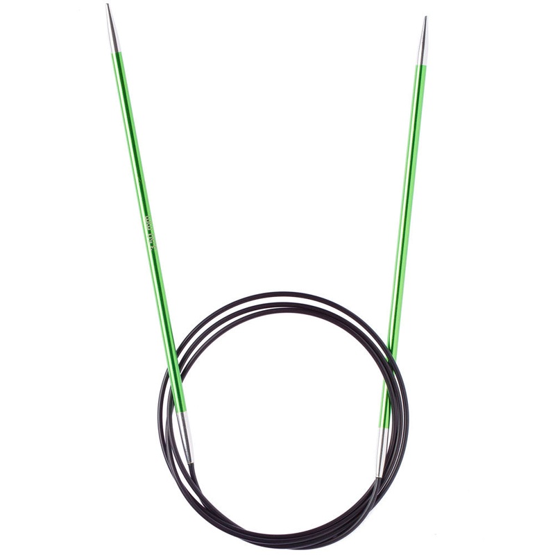 Knitpro Zing 3.5 Mm 100 Cm Metal Circular Needles, Chrysolite – 47157