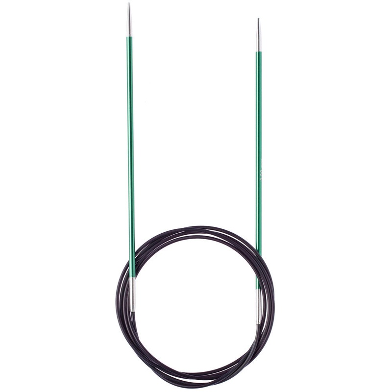 KnitPro Zing 3 Mm 120 Cm Metal Circular Needles, Jade – 47185