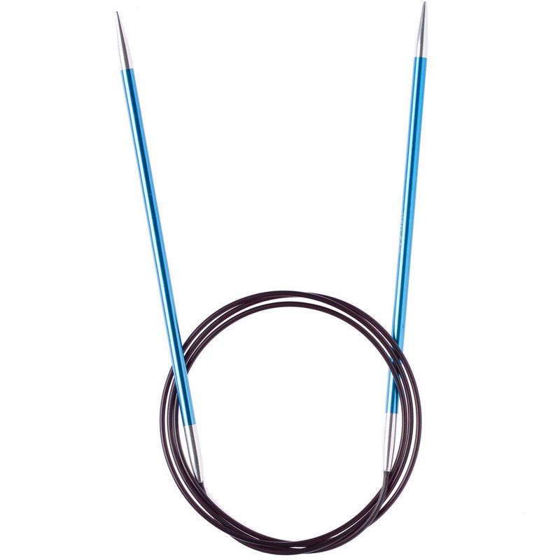 Knitpro Zing 4 Mm 100 Cm Metal Circular Needles, Sapphire – 47159