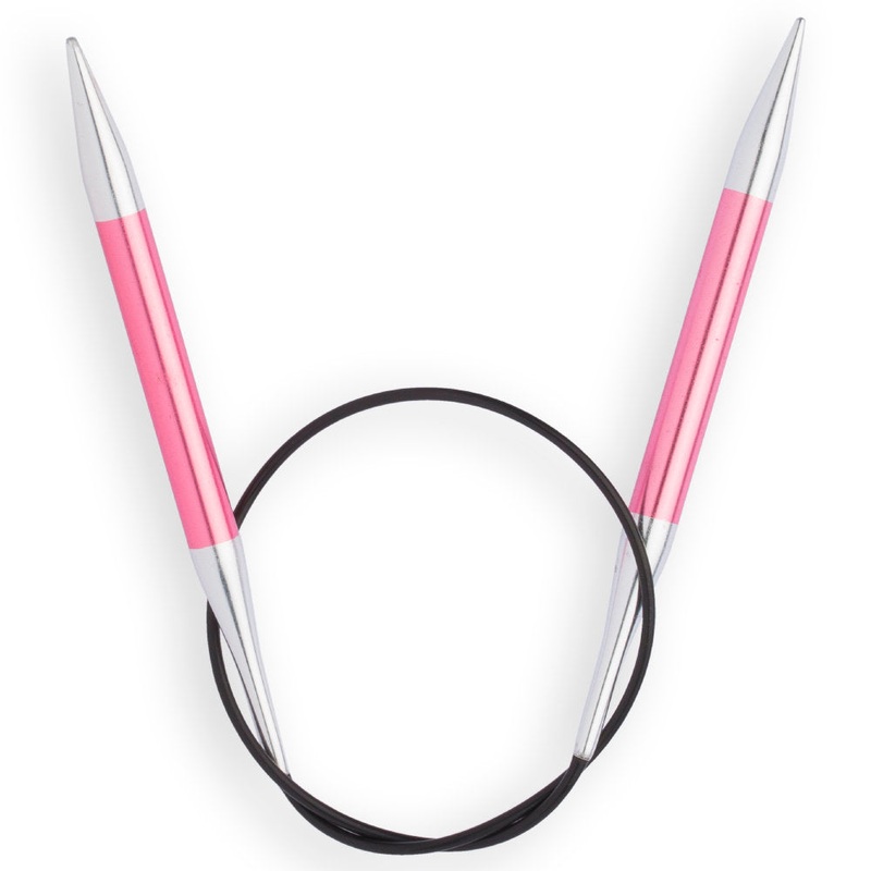 KnitPro Zing 6.5 Mm 40 Cm Metal Circular Needles, Coral – 47074