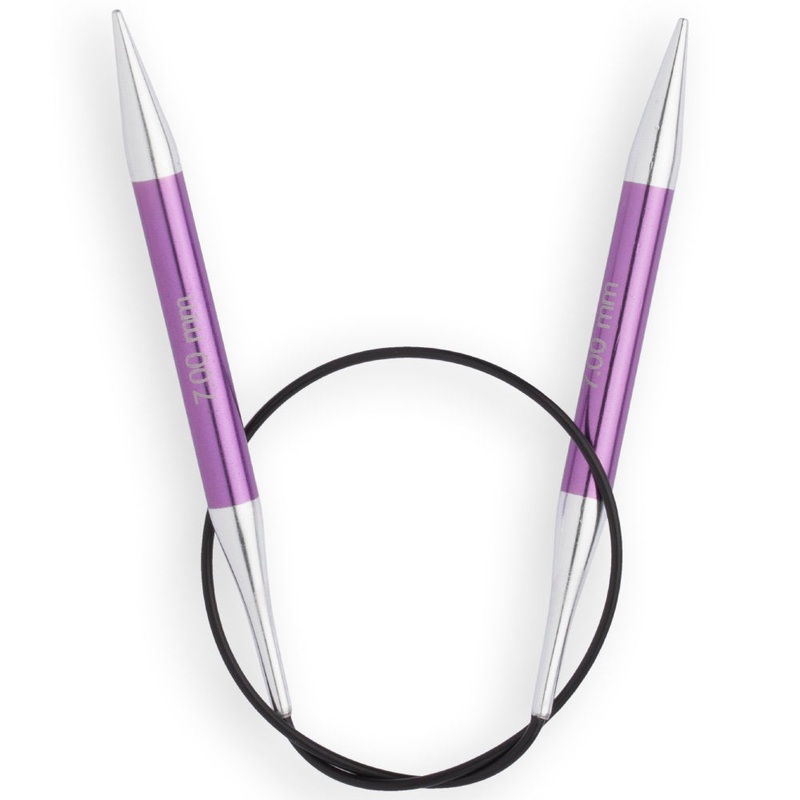 KnitPro Zing 7 Mm 40 Cm Metal Circular Needles, Amethyst – 47075