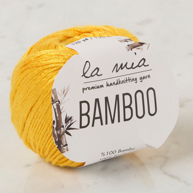 La Mia Bamboo Yarn, Mustard Yellow – L003
