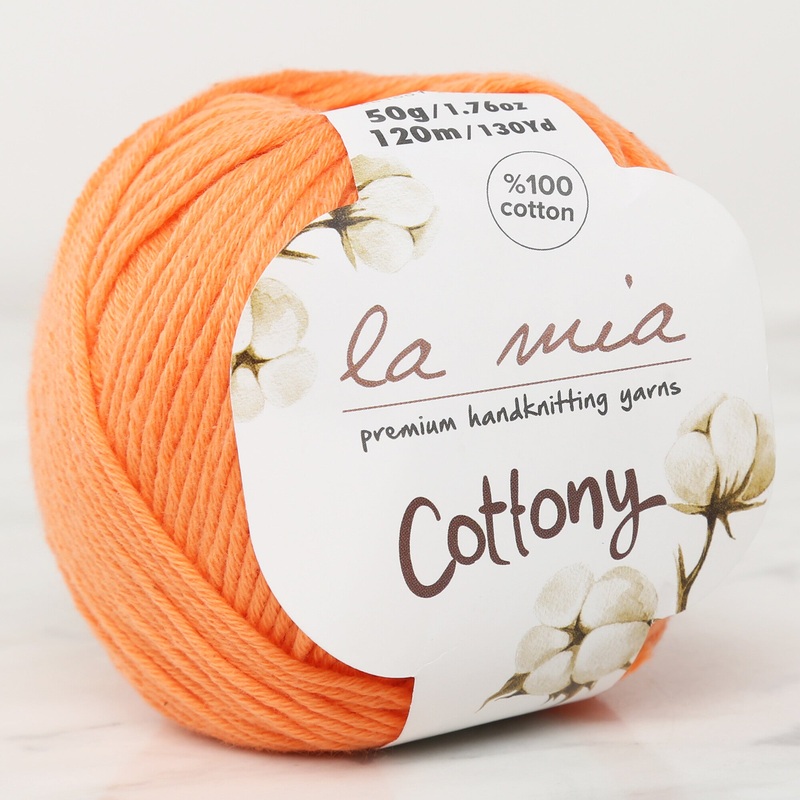 La Mia Cottony Baby Yarn, Orange – L022