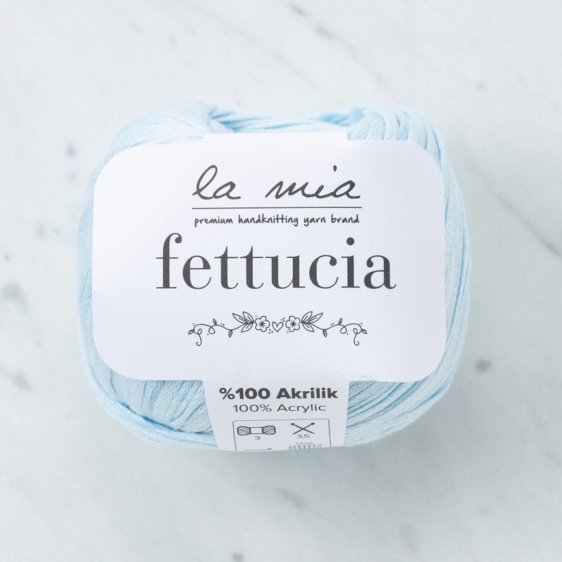 La Mia Fettucia Yarn, Baby Blue – L069