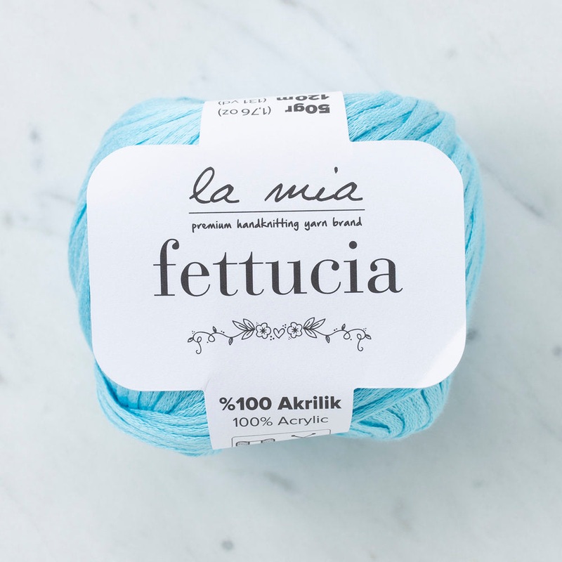 La Mia Fettucia  Yarn, Blue – L071