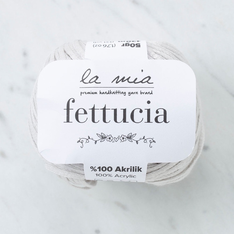 La Mia Fettucia Yarn, Grey – L047