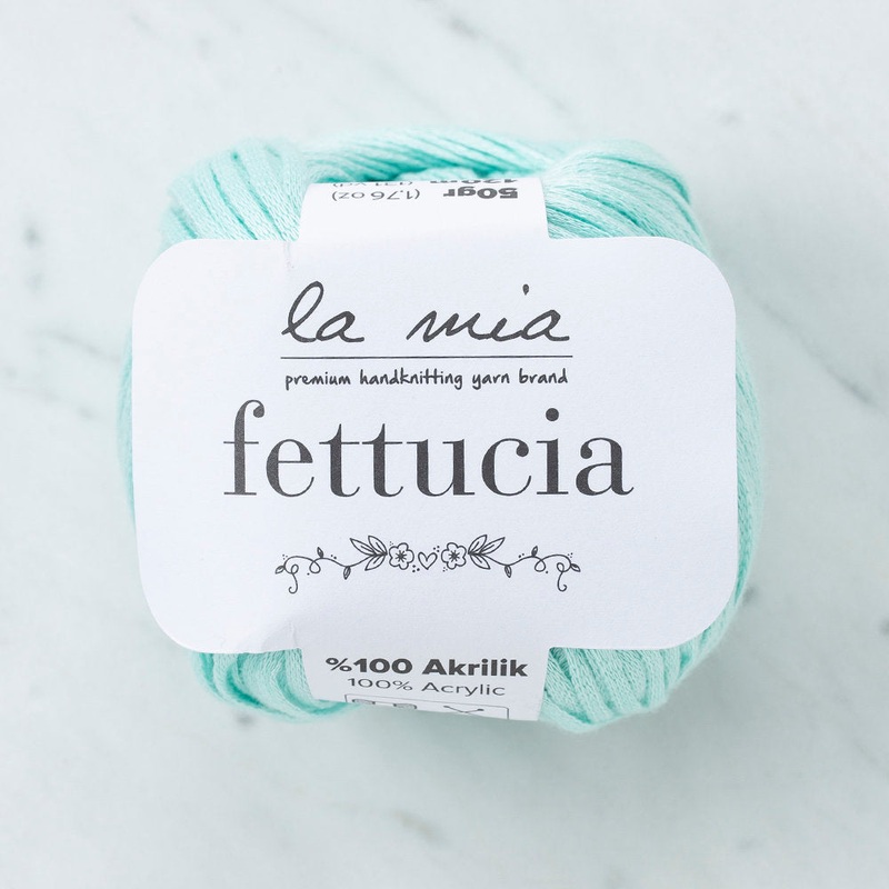 La Mia Fettucia  Yarn, Pastel Green – L072
