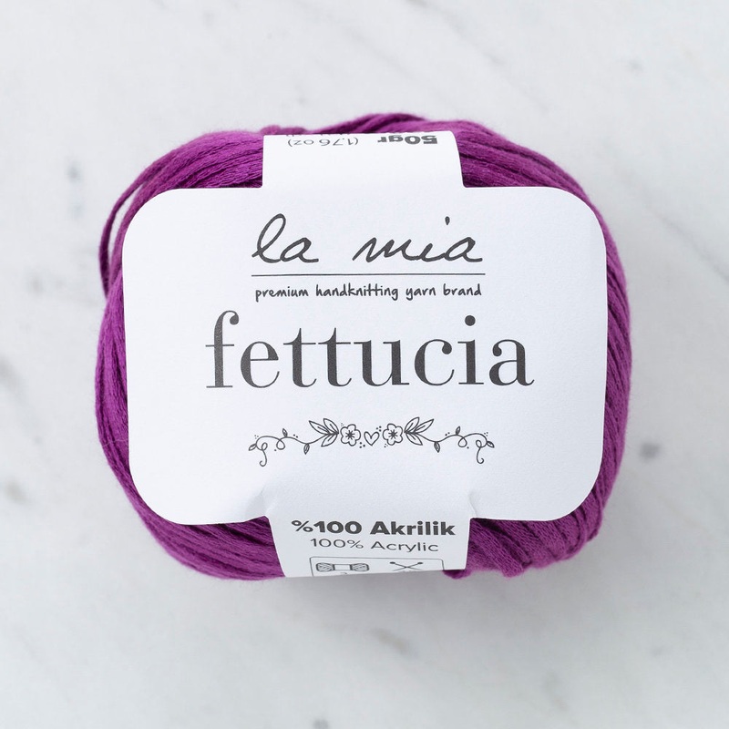 La Mia Fettucia  Yarn, Purple – L019