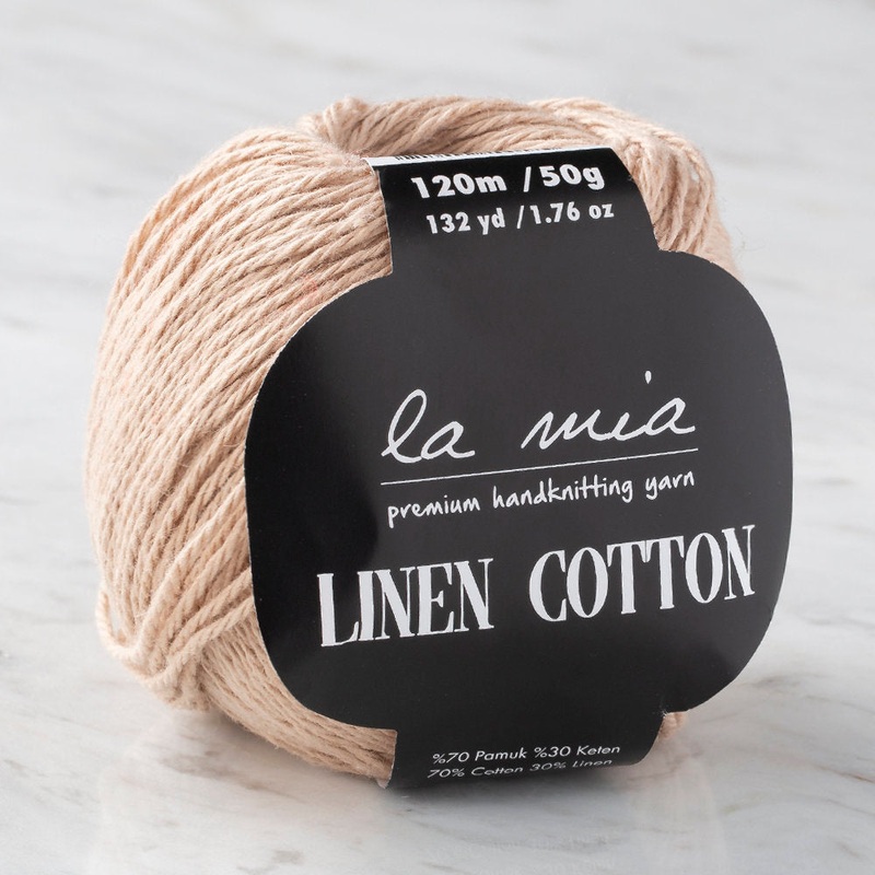 La Mia Linen Cotton Yarn, Brown – L197