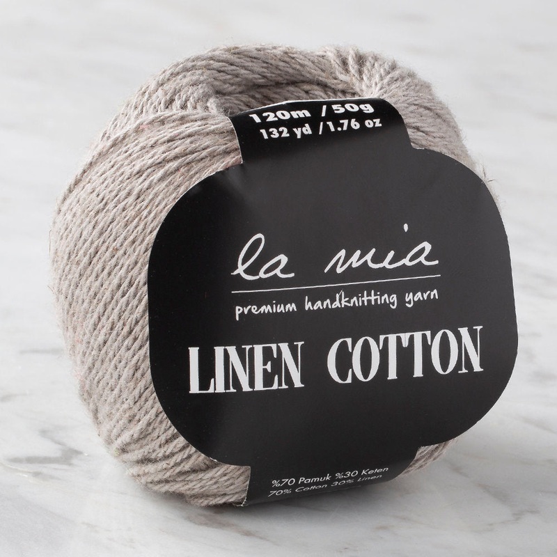 La Mia Linen Cotton Yarn, Grey – L031