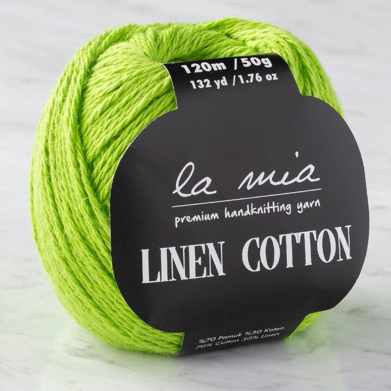 La Mia Linen Cotton Yarn, Light Green  – L186