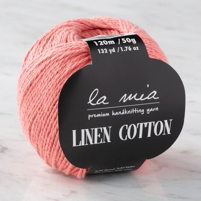 La Mia Linen Cotton Yarn, Pink – L198