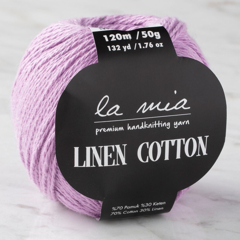 La Mia Linen Cotton Yarn, Purple – L106