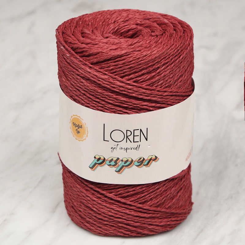 Loren Paper Yarn, Claret Red – RH06