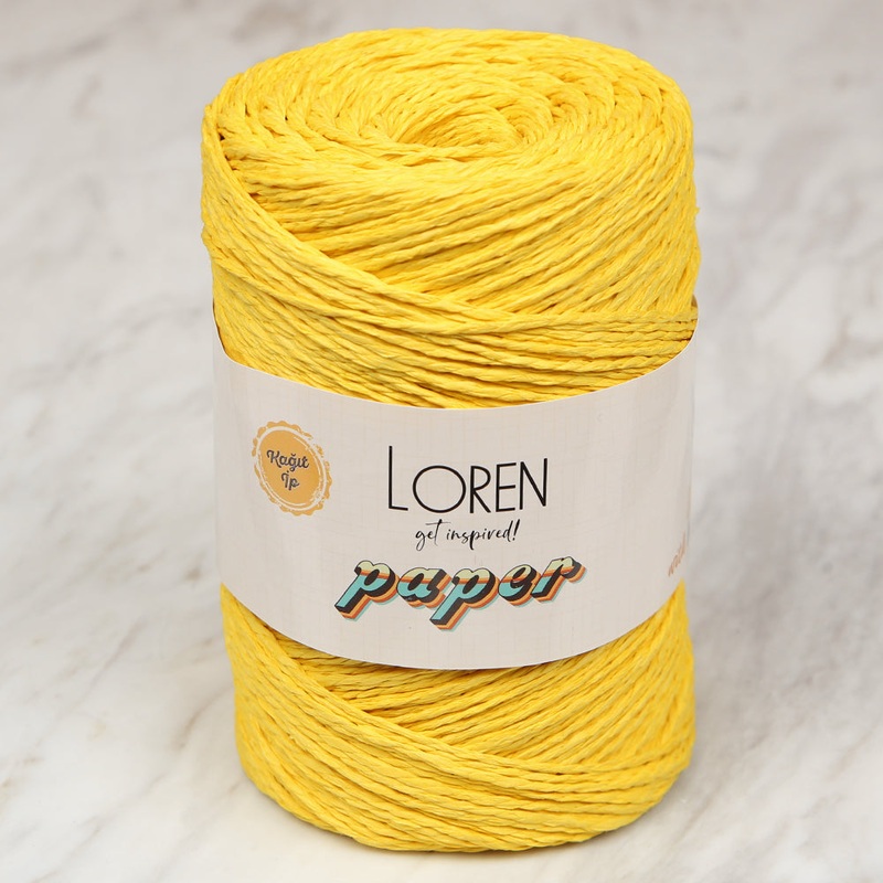 Loren Paper Yarn, Mustard Yellow – RH24