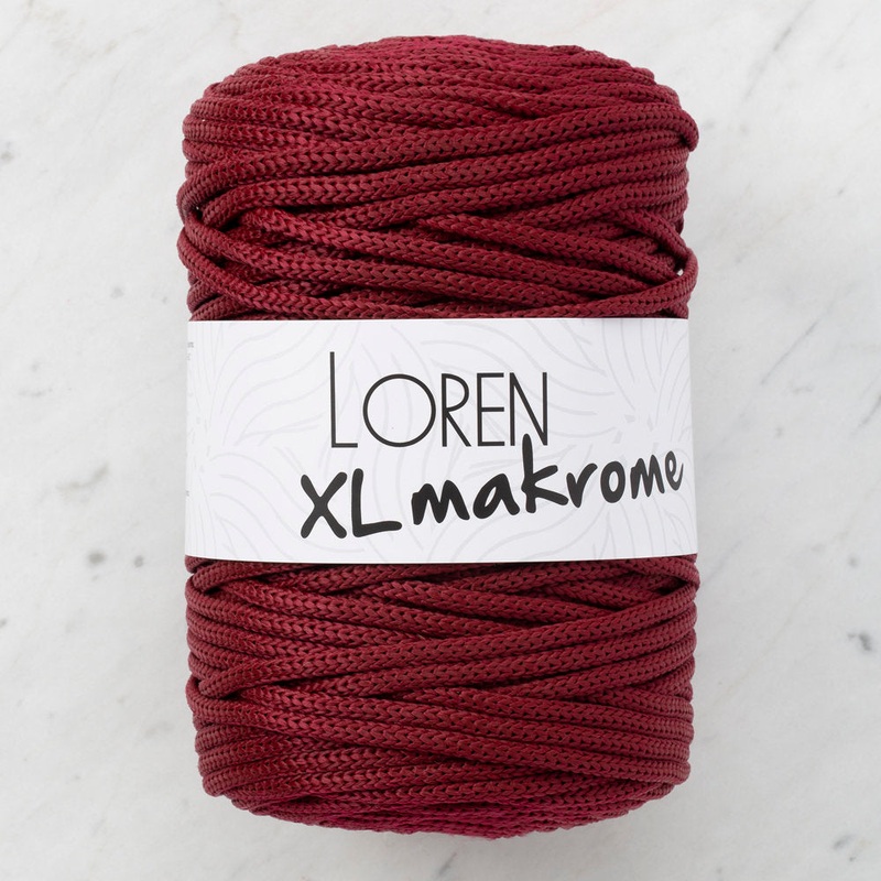 Loren XL Makrome Cord, Claret – R049