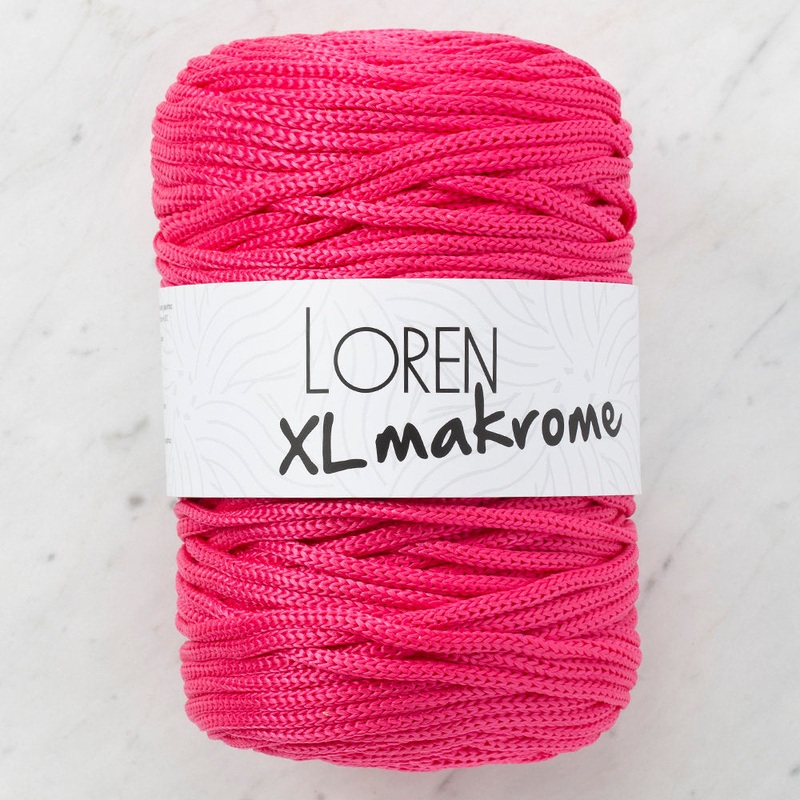 Loren XL Makrome Cord, Fuchsia – R013