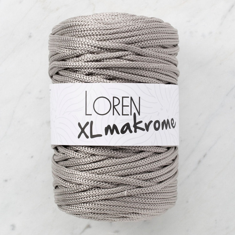 Loren XL Makrome Cord, Grey – R041