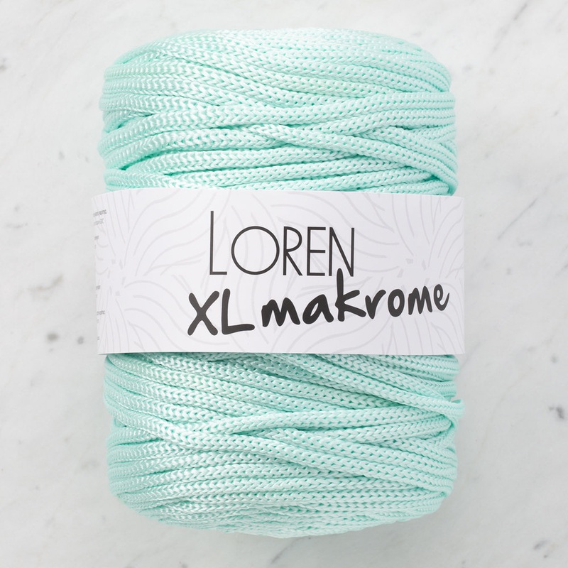 Loren XL Makrome Cord, Mint Green – R058