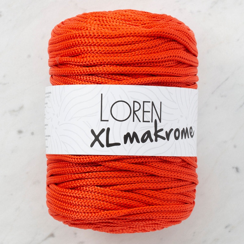 Loren XL Makrome Cord, Orange – R045
