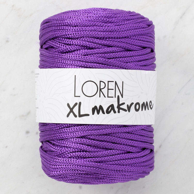 Loren XL Makrome Cord, Purple – R050