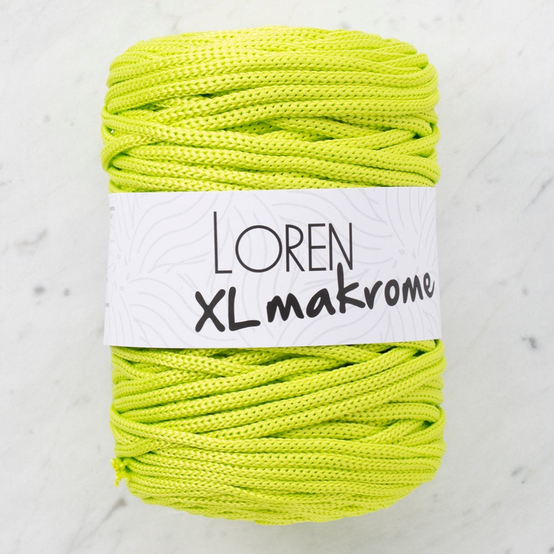 Loren XL Makrome Cord, Yellow Green – R042