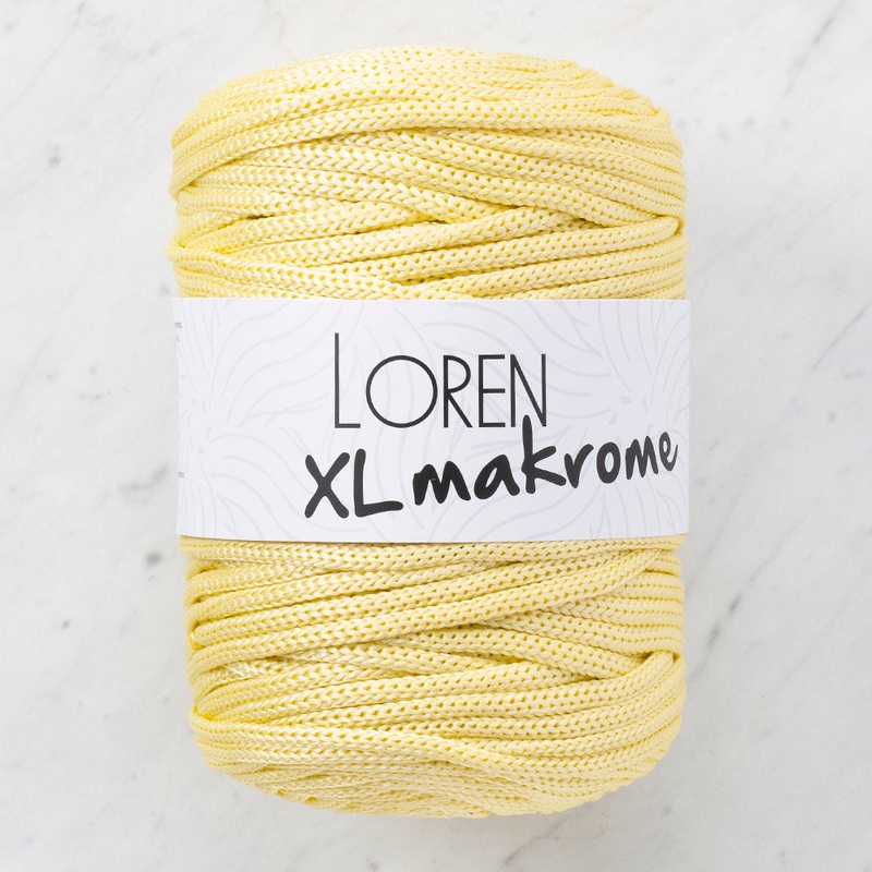 Loren XL Makrome Cord, Yellow – R039